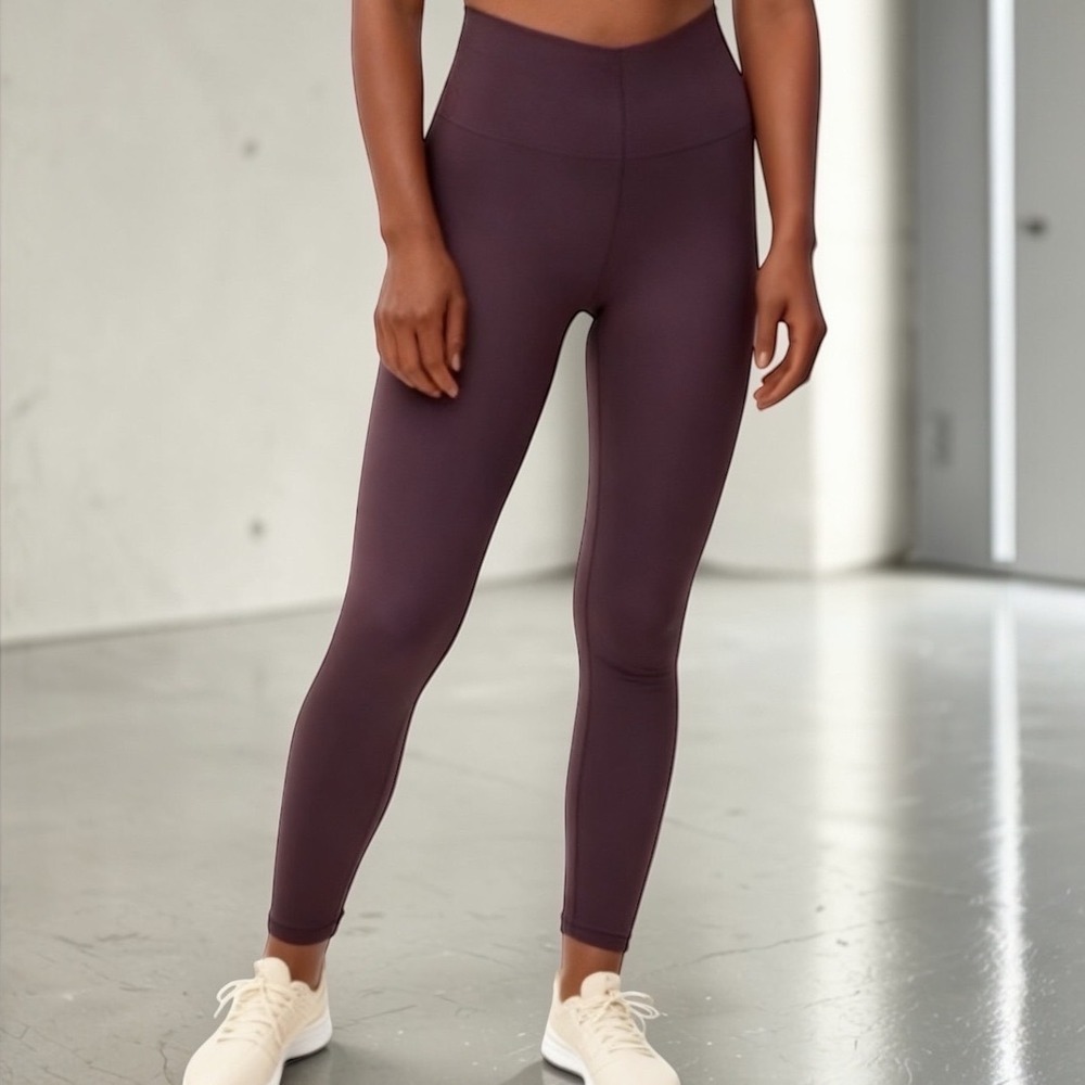 Everlane The Perform Sculpt High Waist Legging Eggplant Purple size M
